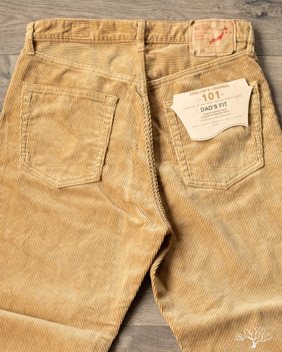 101 Dad's Fit Corduroy Pants - Beige