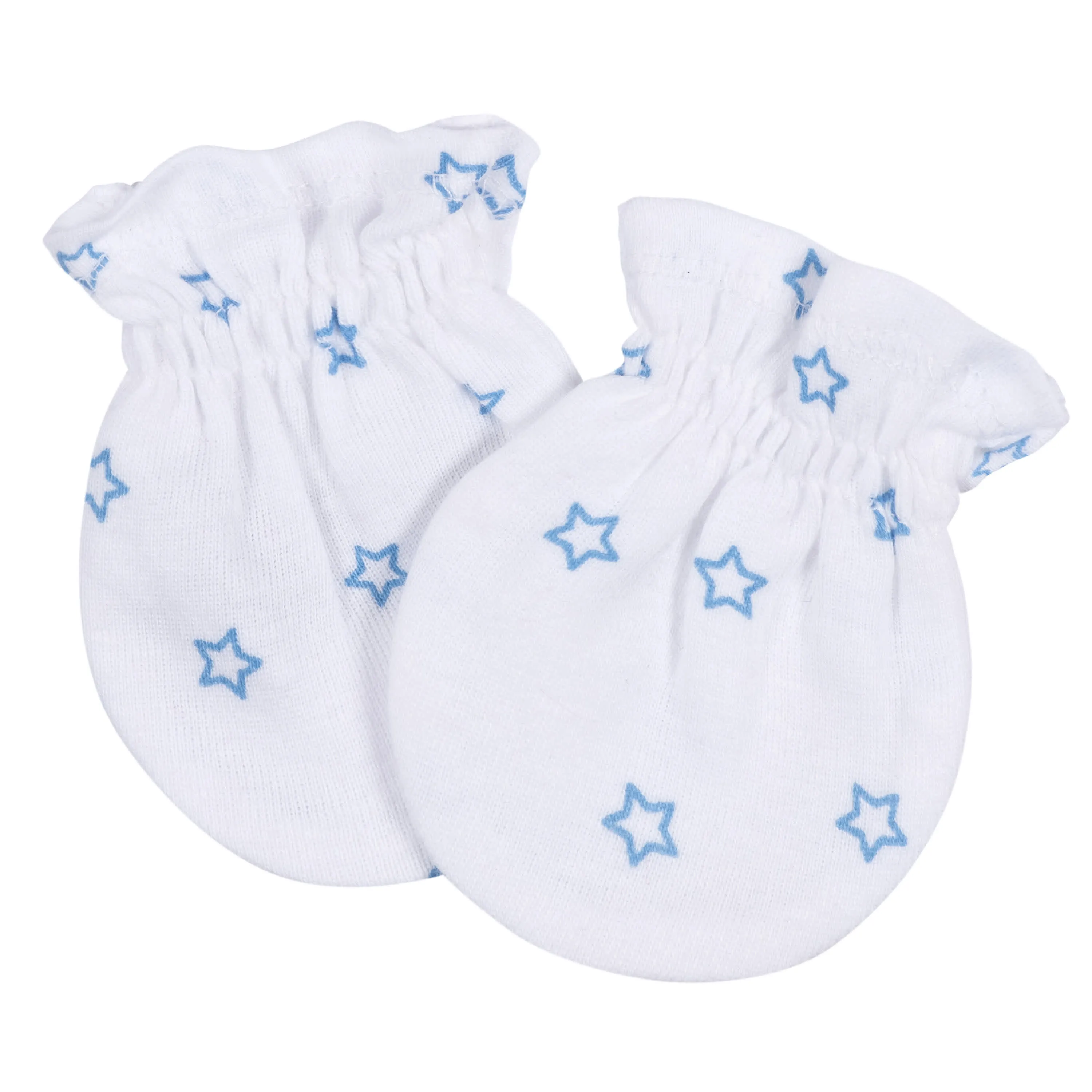 2-Pack Baby Boys Boy Stars No Scratch Mittens