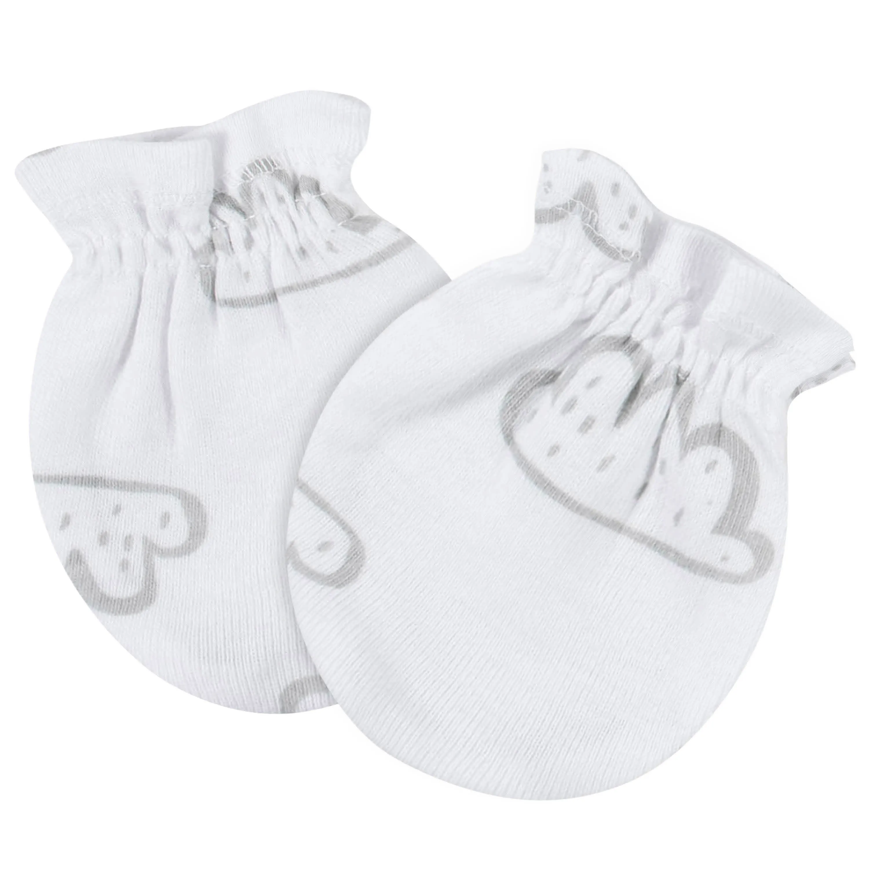 4-Pack Baby Neutral Baby Animals No Scratch Mittens