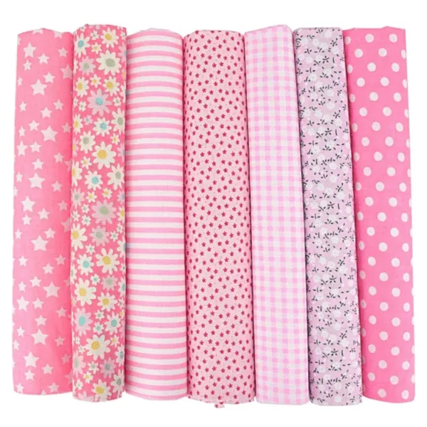 7 Pcs Fabric Bundle (25 x 25 cm)