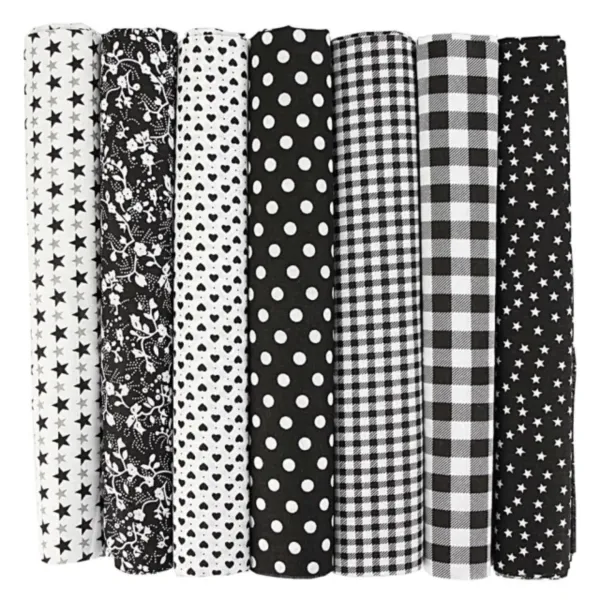 7 Pcs Fabric Bundle (25 x 25 cm)