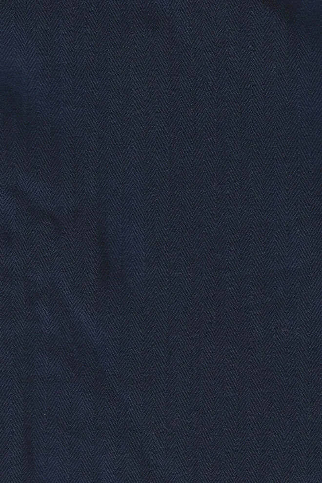 8724 OVER-ALL NAVY 100% COTTON Herringbone-Thick fabric-dyed