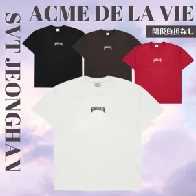 acme de la vie  |Crew Neck Pullovers Unisex Street Style Plain Cotton