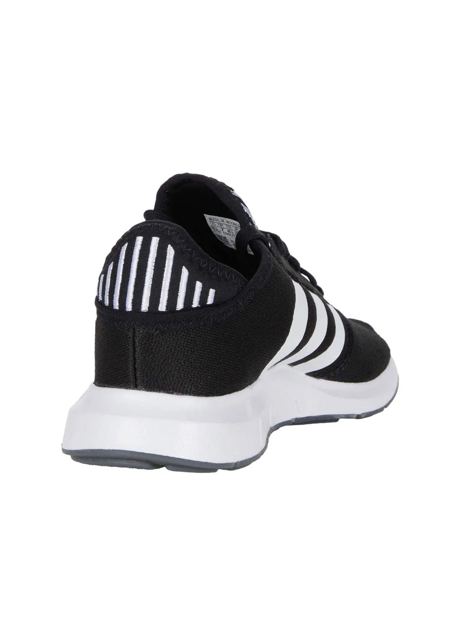 ADIDAS Womens Black Colorblocked Stripe Breathable Padded Swift Run Round Toe Lace-Up Sneakers Shoes