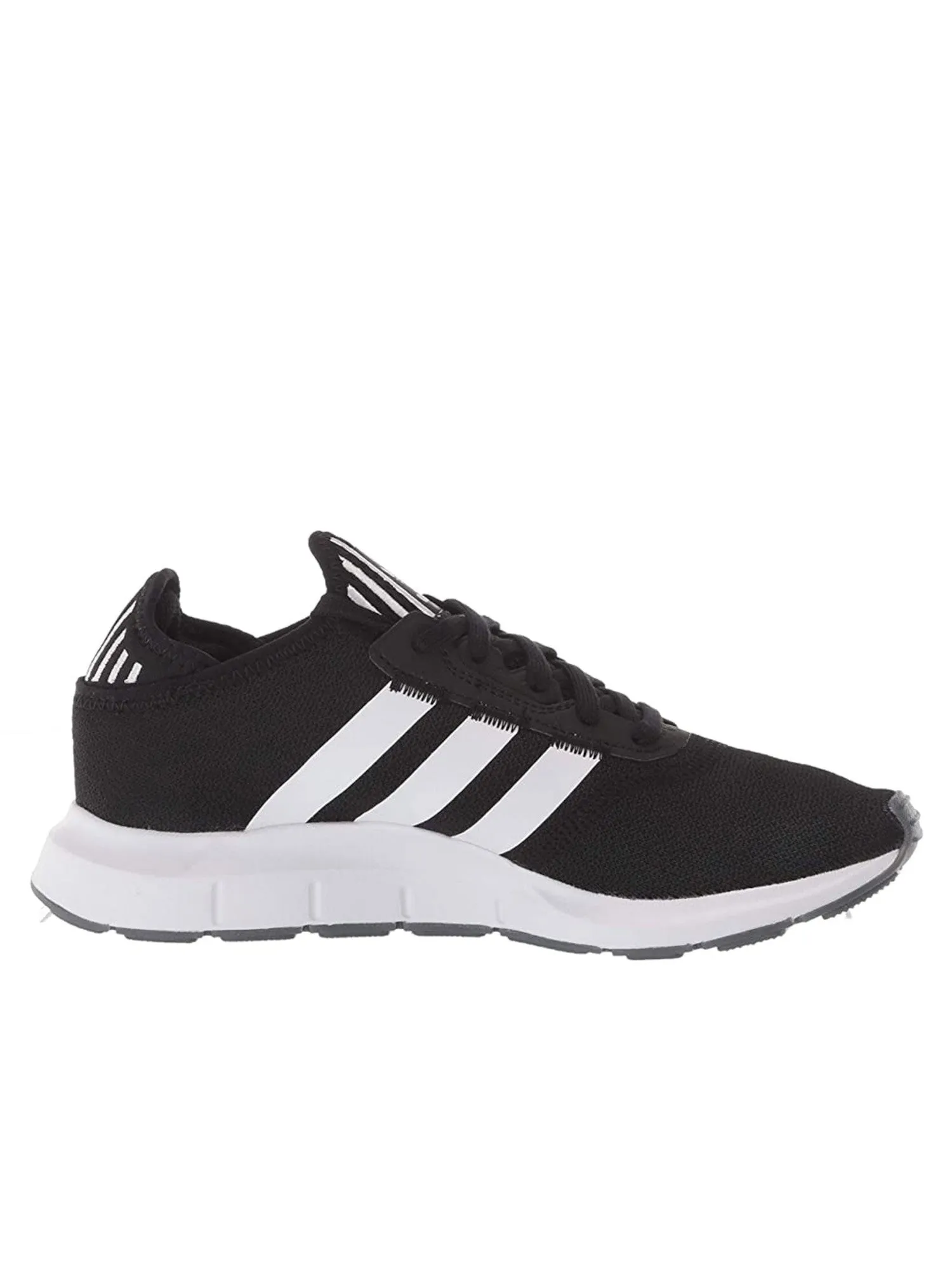 ADIDAS Womens Black Colorblocked Stripe Breathable Padded Swift Run Round Toe Lace-Up Sneakers Shoes