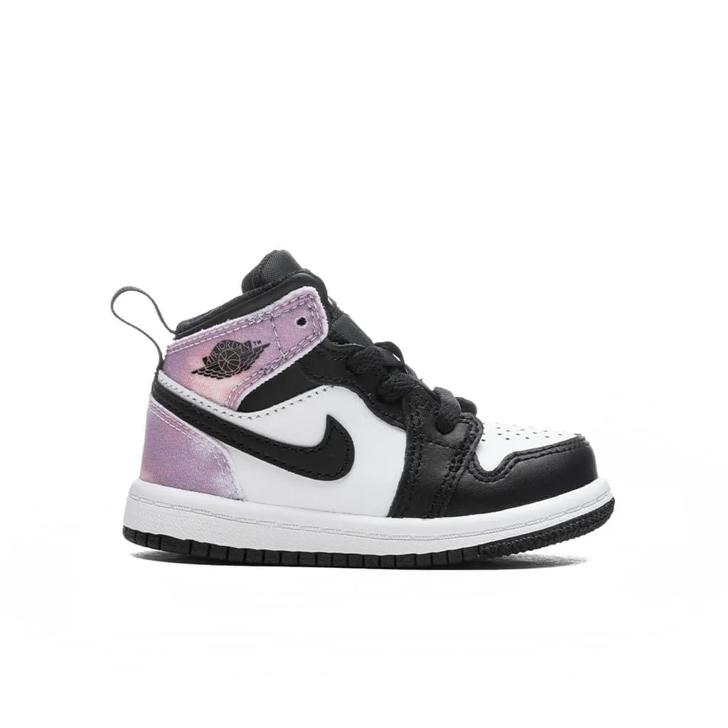 Air Jordan 1 Mid SE (TD) - Black/Bleached Coral/White