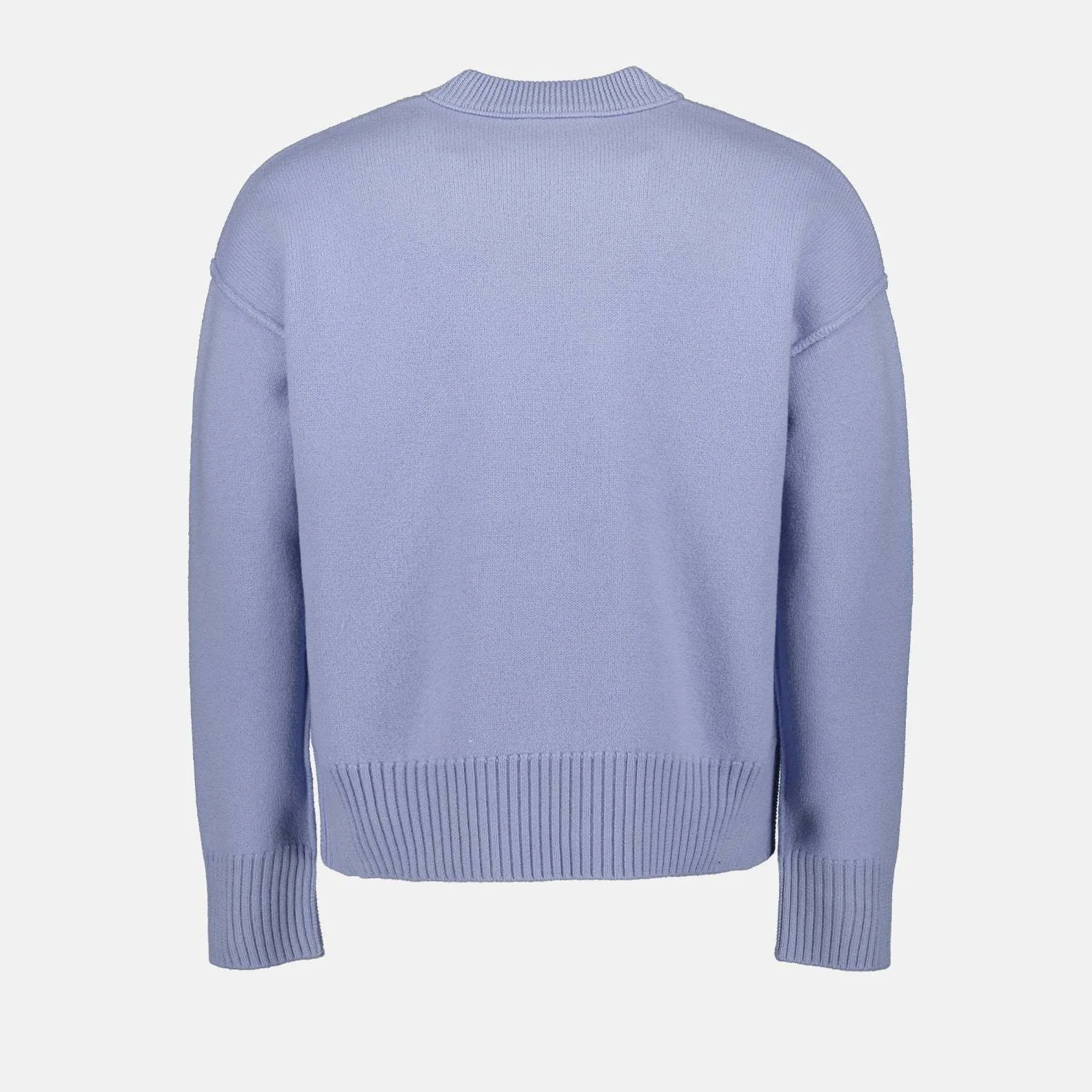 AMI PARIS  |Crew Neck Pullovers Heart Wool Street Style Long Sleeves