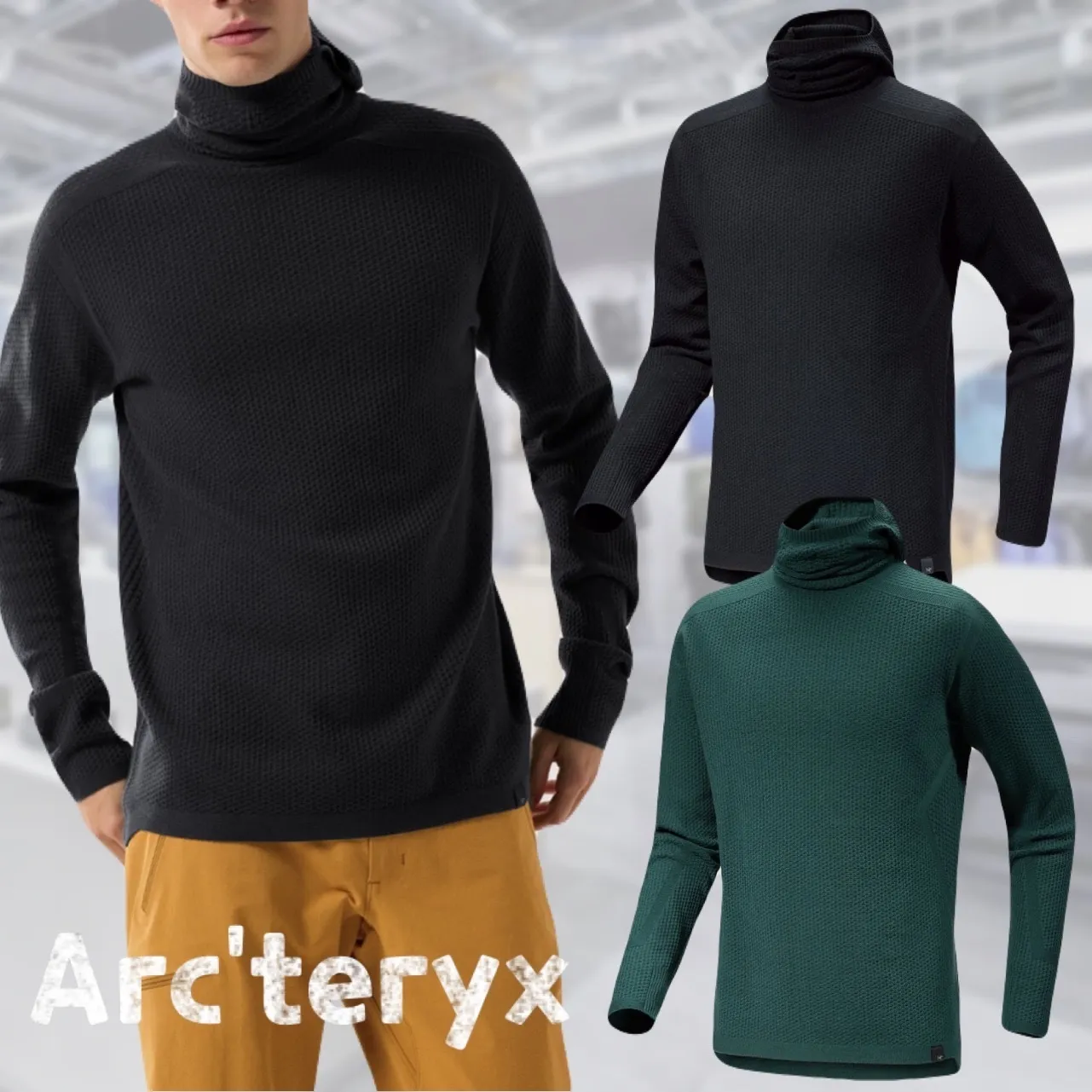 ARC'TERYX  |Crew Neck Wool Long Sleeves Plain Outdoor Tops