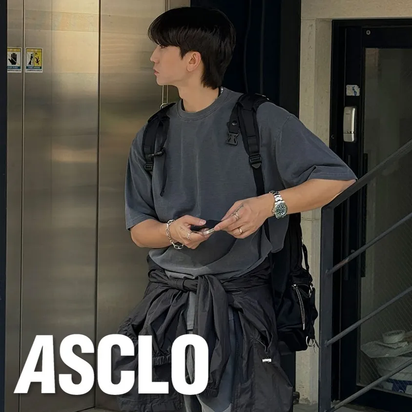 ASCLO  |Crew Neck Pullovers Unisex Street Style U-Neck Plain Cotton