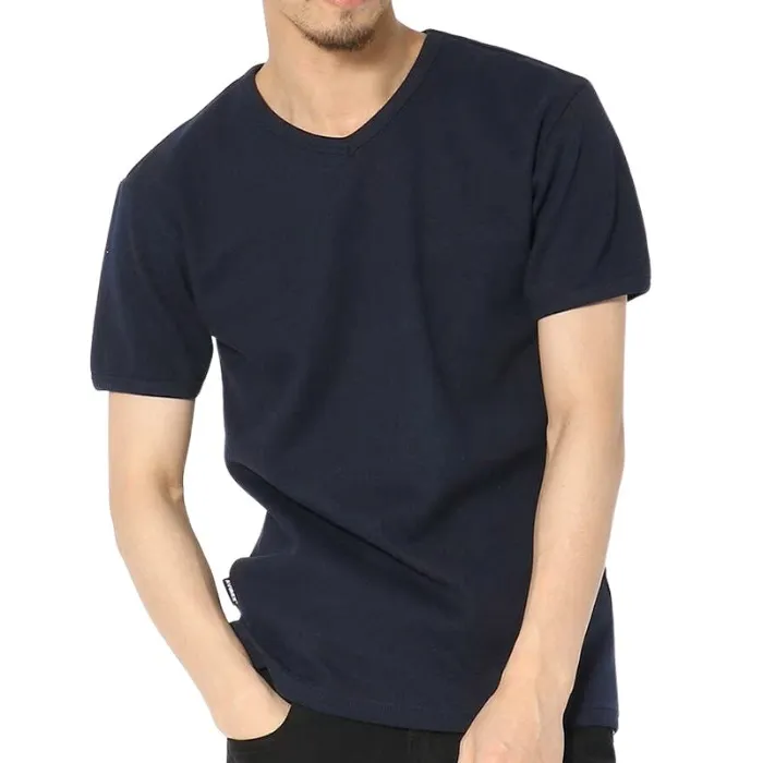 AVIREX  |Pullovers Unisex Street Style V-Neck Plain Short Sleeves