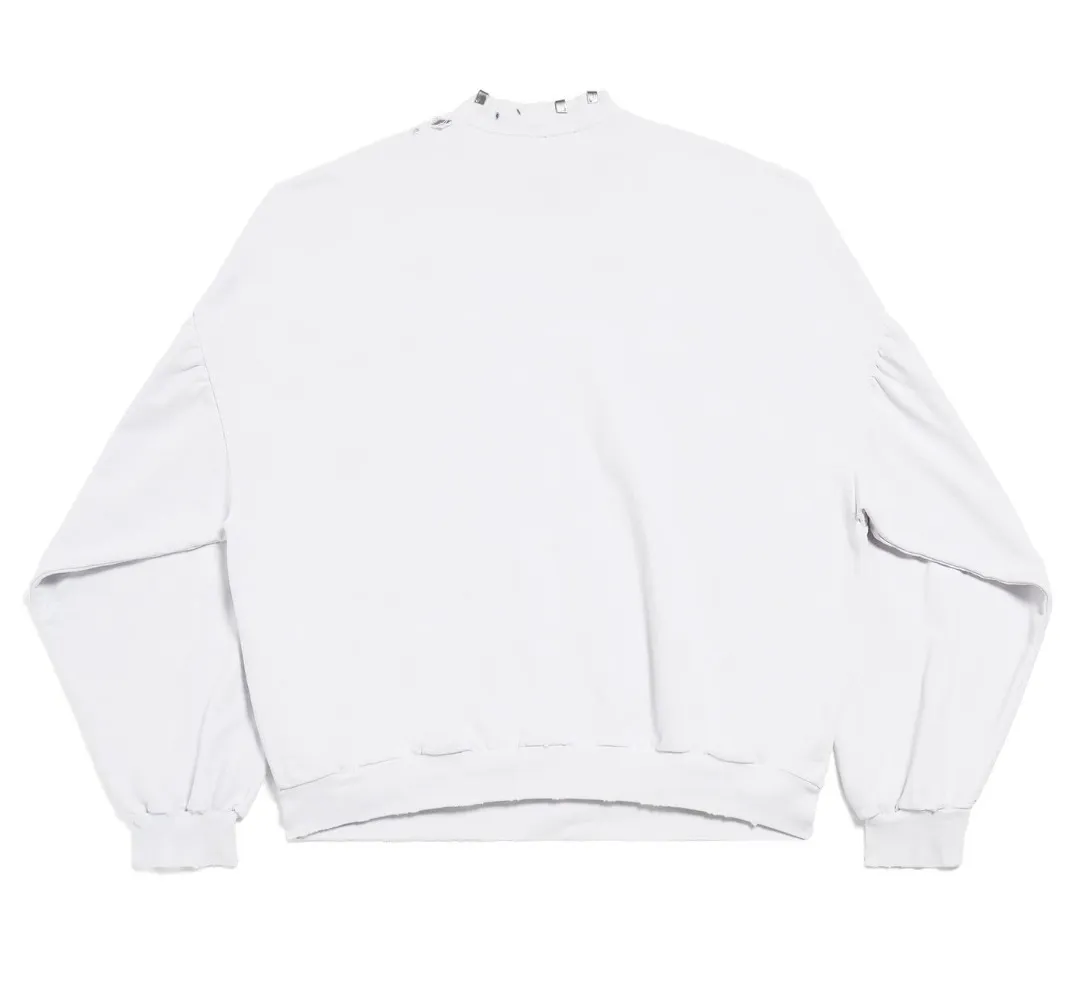 BALENCIAGA  |Crew Neck Pullovers Unisex Street Style Long Sleeves Plain