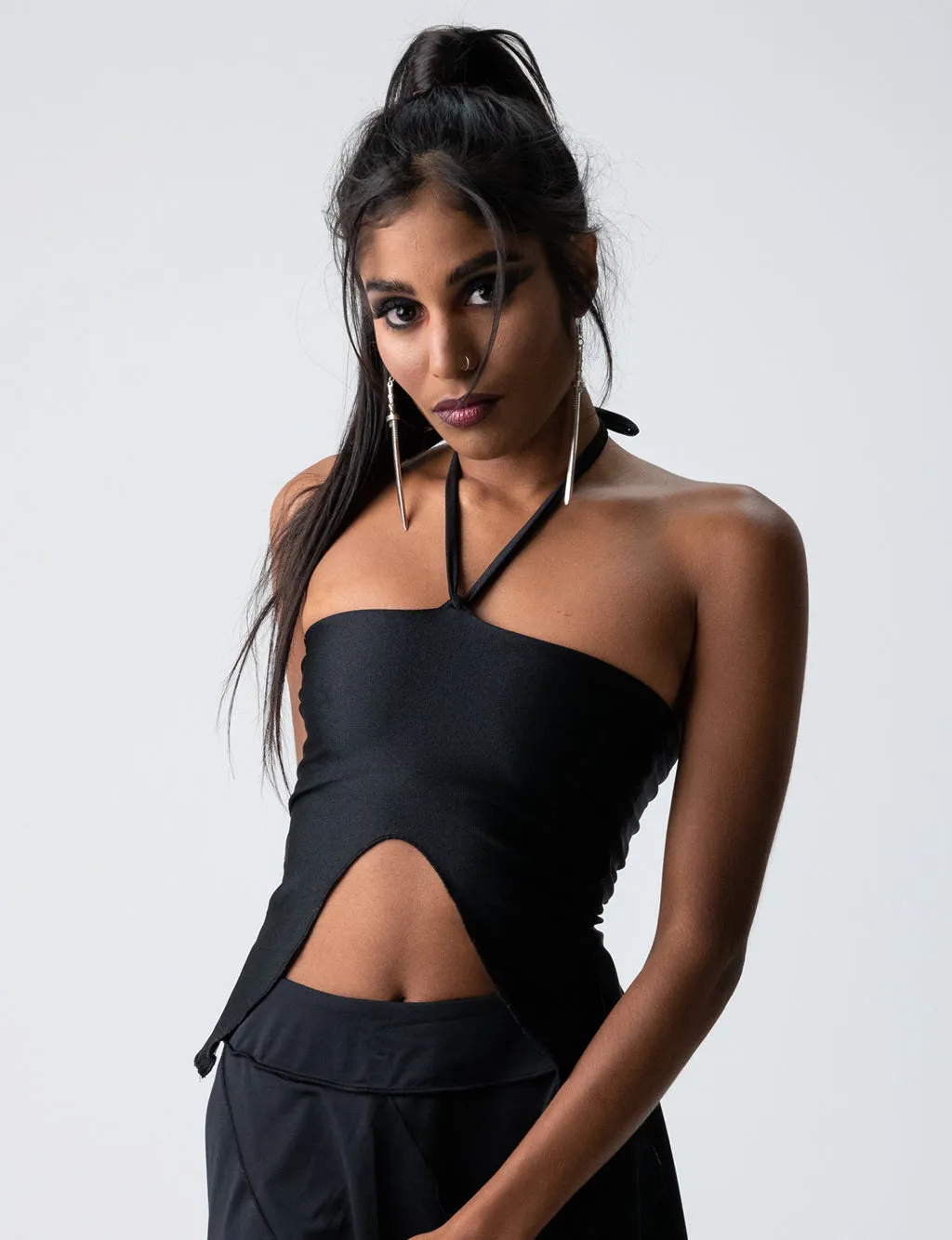 BAMBI CROP - JET BLACK