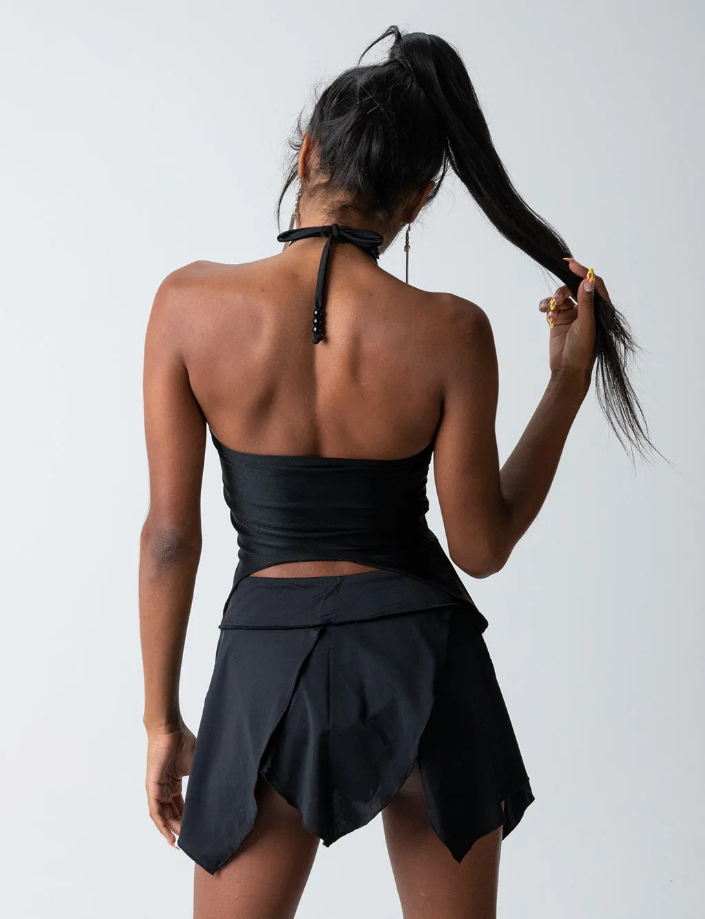 BAMBI CROP - JET BLACK