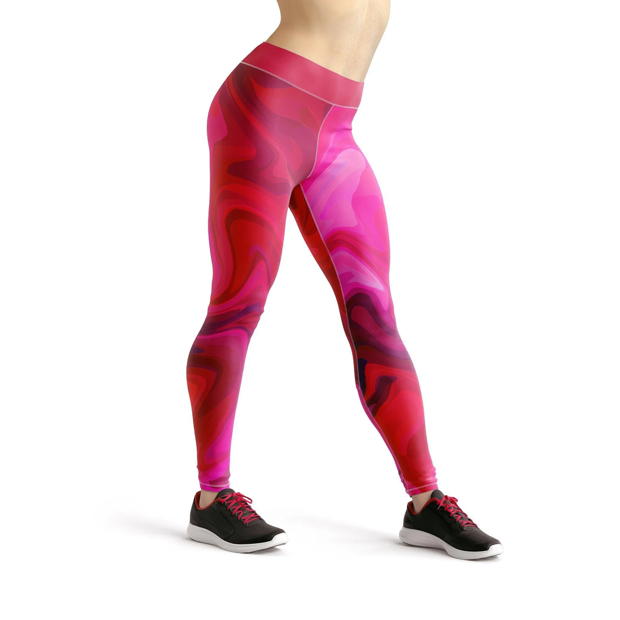 Beverly Red Liquid Leggings