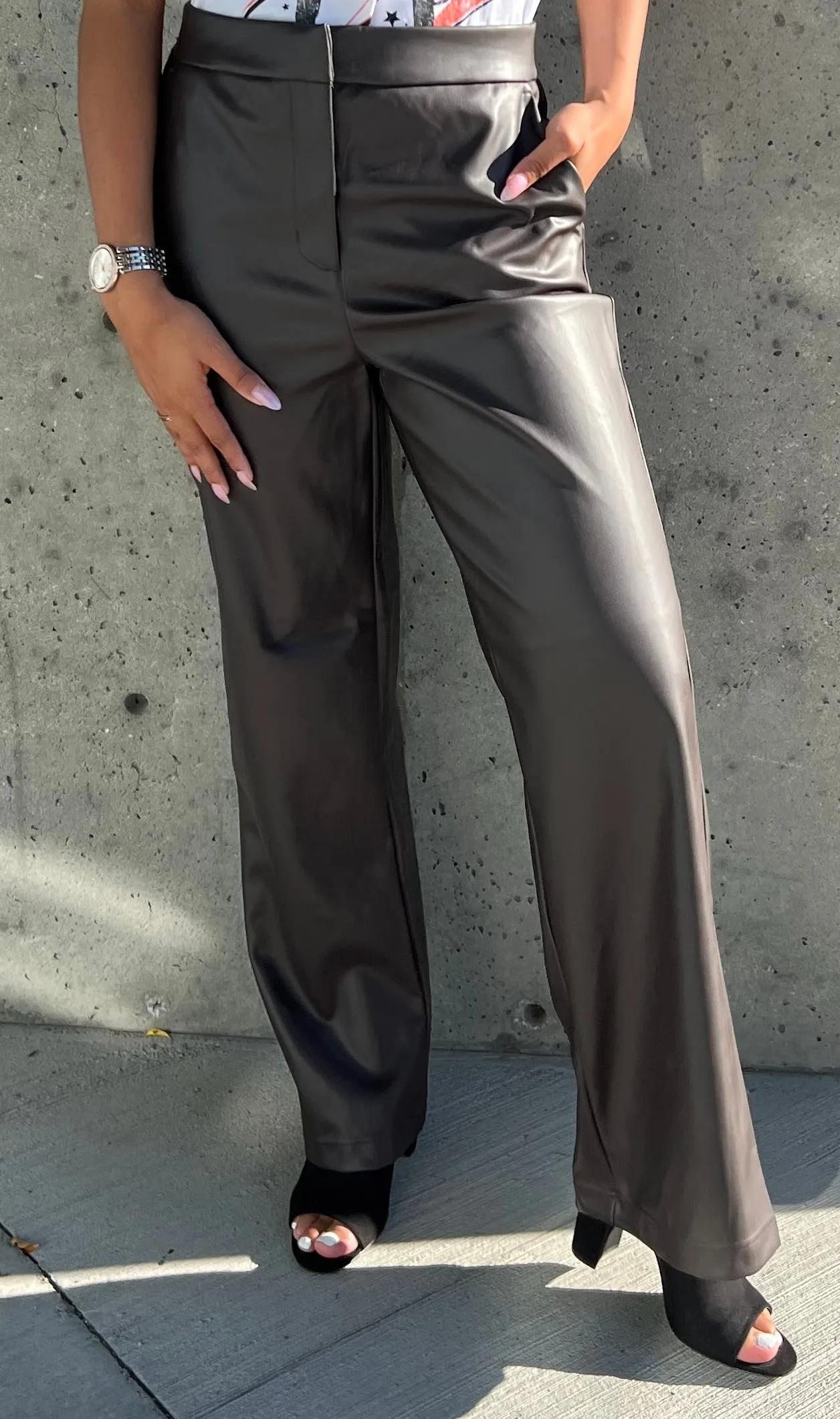 Blake Vegan Leather Trouser