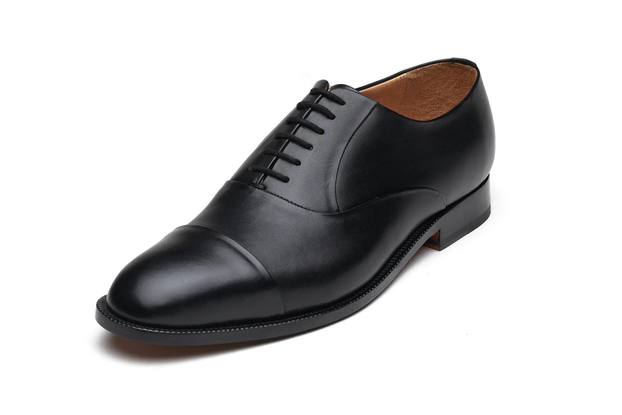 Blind Stitch Captoe Oxford - Black