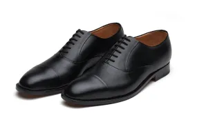 Blind Stitch Captoe Oxford - Black