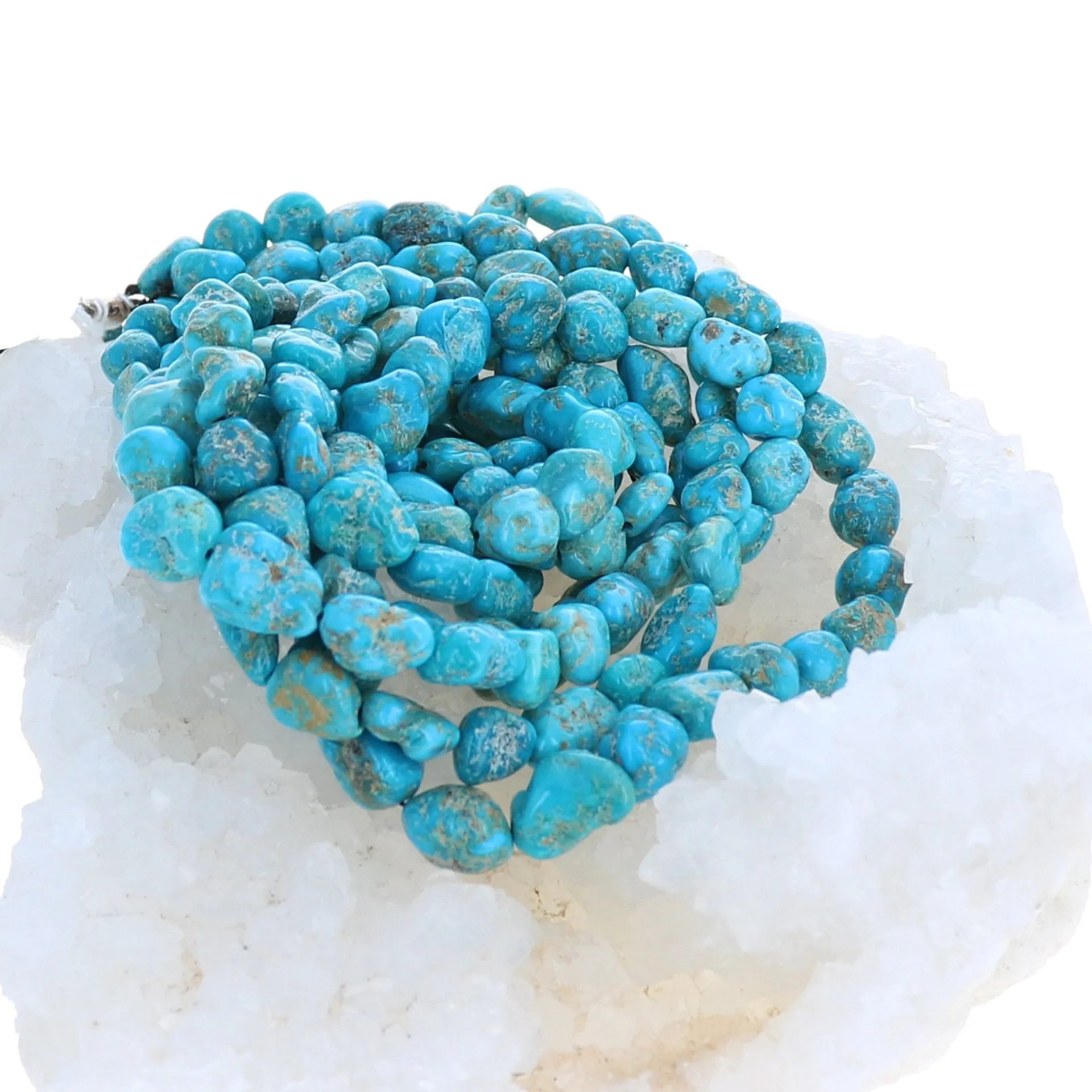 Blue Ridge Orvil Jack Turquoise Beads Potato Shape 5-12mm