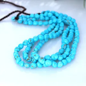 Blue Ridge Orvil Jack Turquoise Beads Potato Shape 7.5-8mm 16