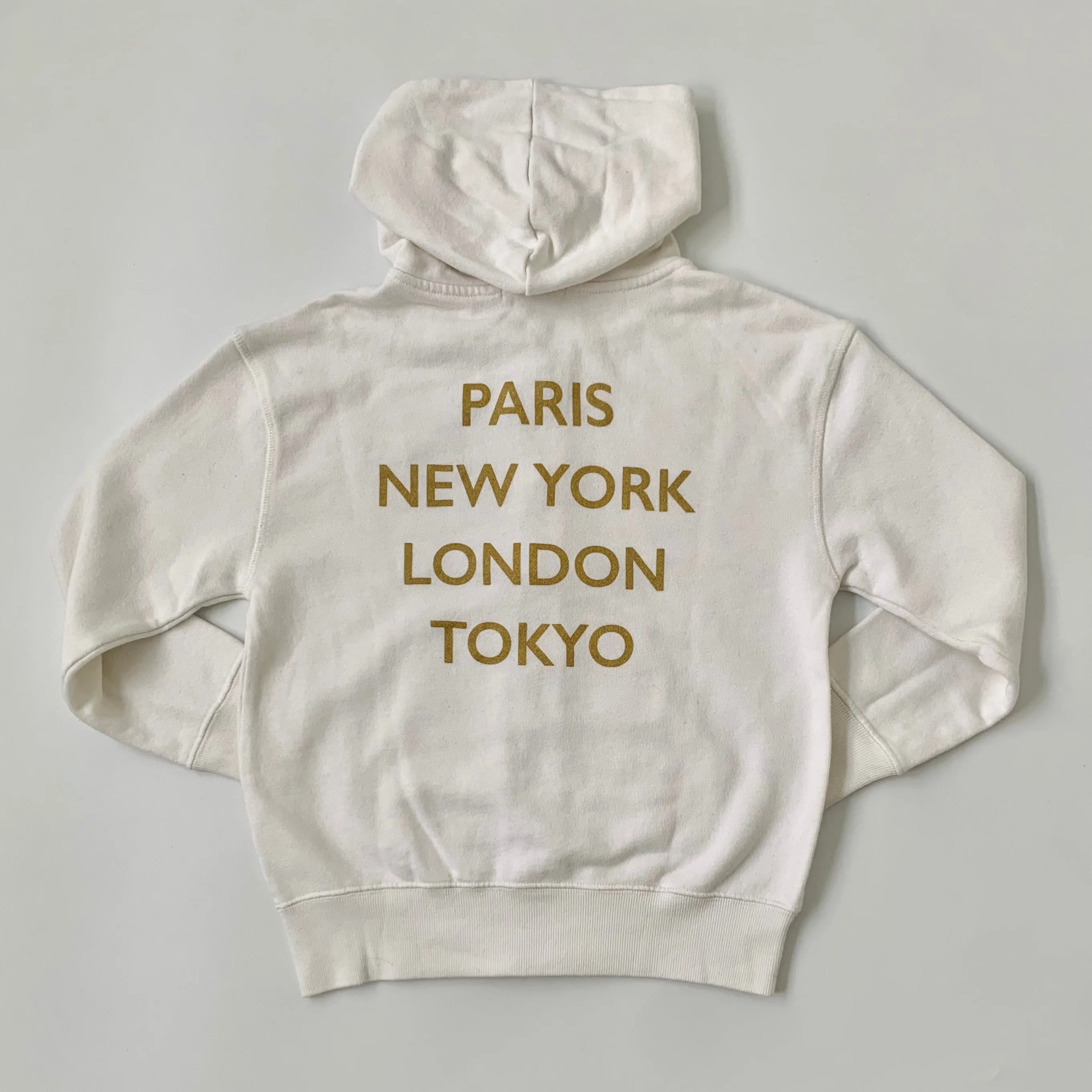 Bonpoint White Hooded Sweatshirt Cardigan: 10 Years