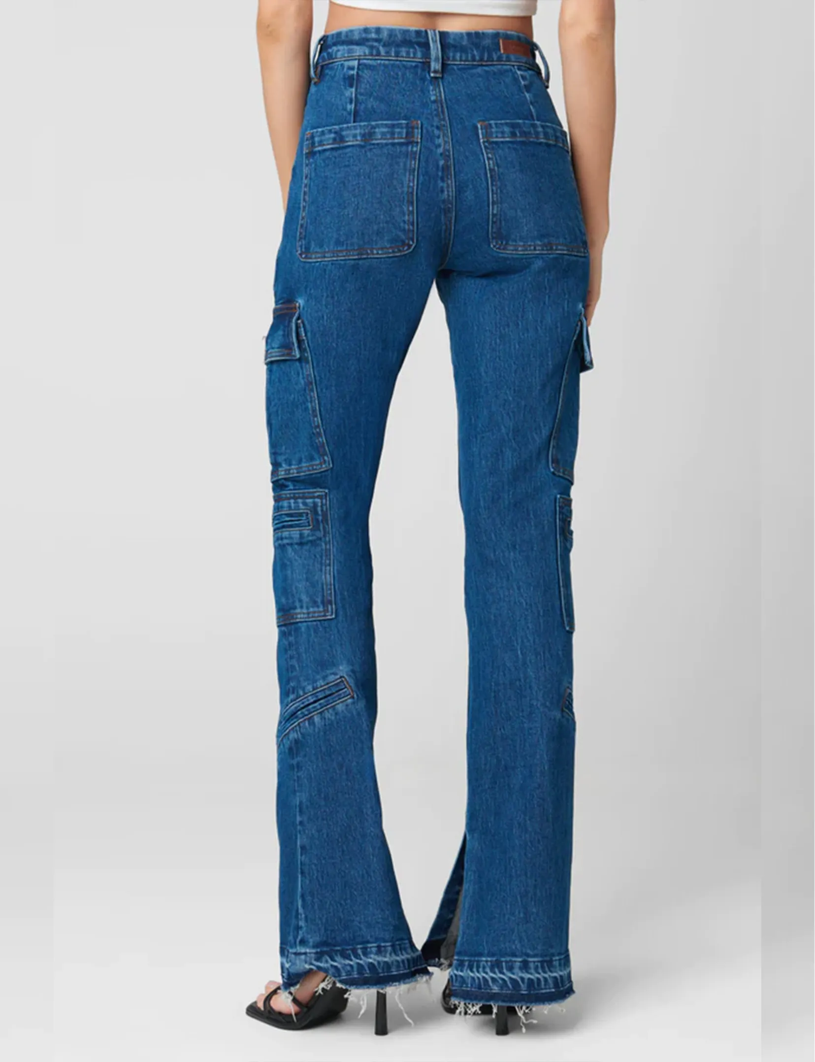 Boot Cut Cargo Pant With Slit, Going Places