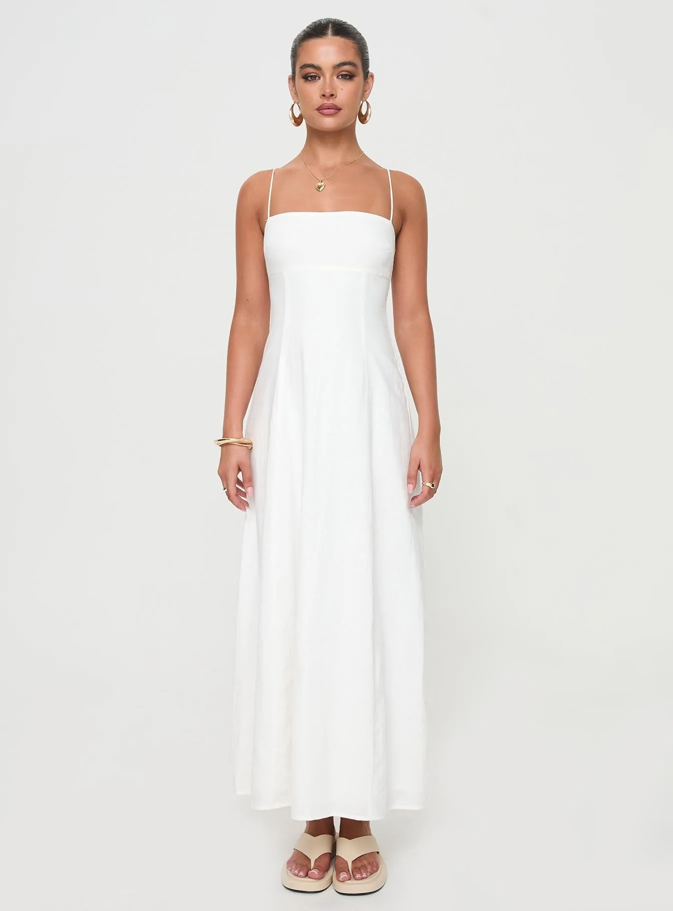 Brightwell Maxi Dress White