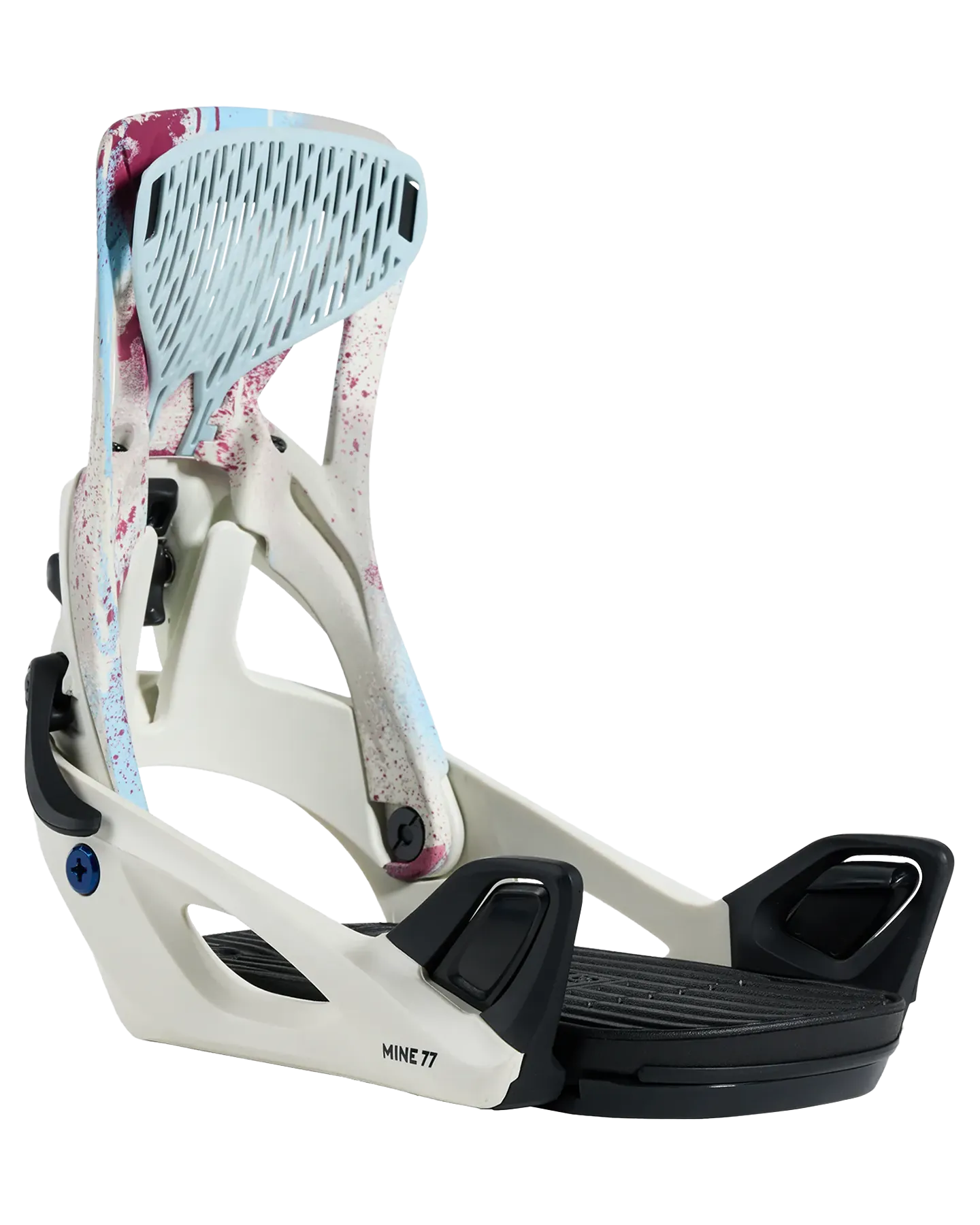 Burton X Mine77 Women's Step On Escapade Snowboard Bindings - Stour White / Spray Paint - 2024