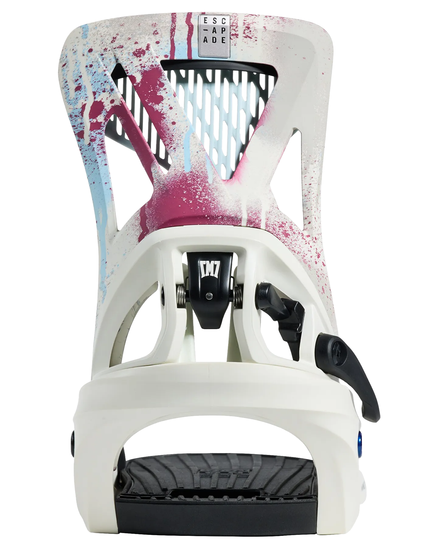 Burton X Mine77 Women's Step On Escapade Snowboard Bindings - Stour White / Spray Paint - 2024