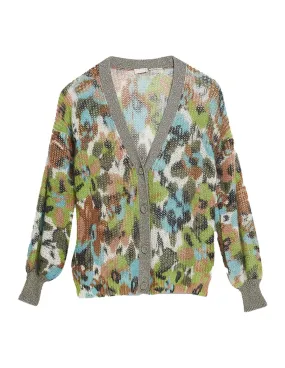 Cardigan Liu Jo donna WF2275MA21E camouflage AI22