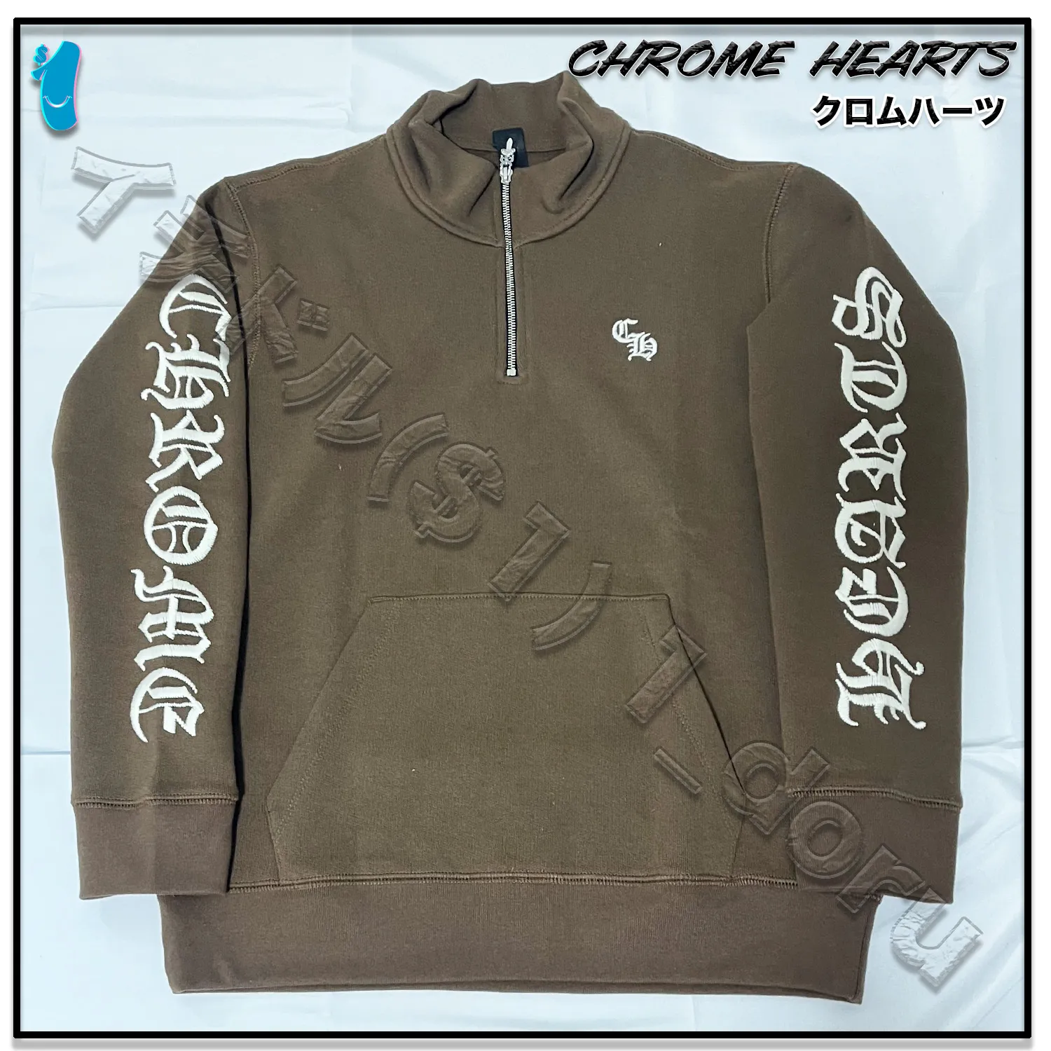 CHROME HEARTS  |Unisex Street Style Long Sleeves Logo Sweatshirts