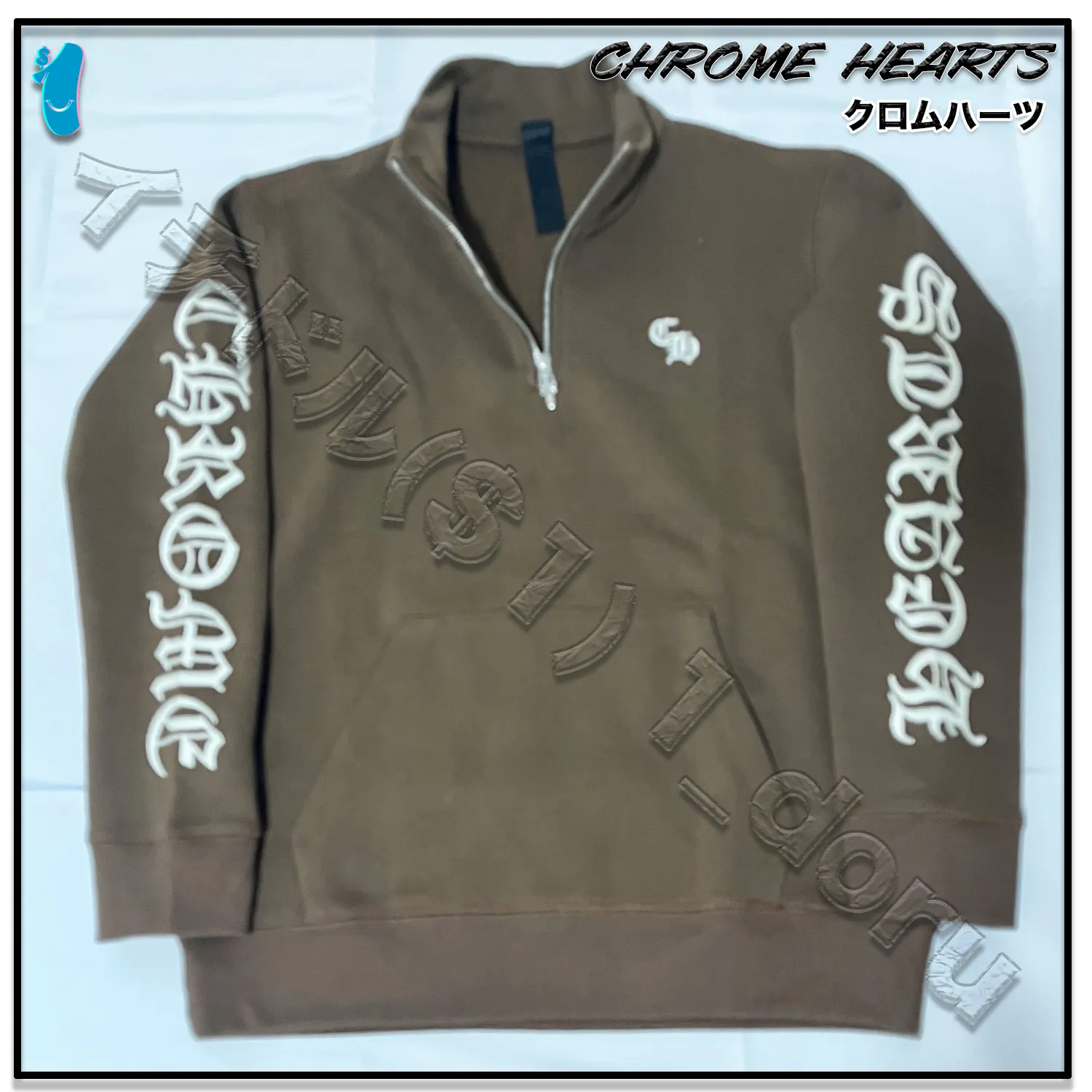 CHROME HEARTS  |Unisex Street Style Long Sleeves Logo Sweatshirts