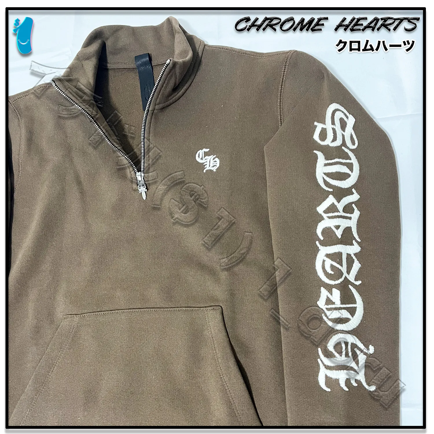 CHROME HEARTS  |Unisex Street Style Long Sleeves Logo Sweatshirts