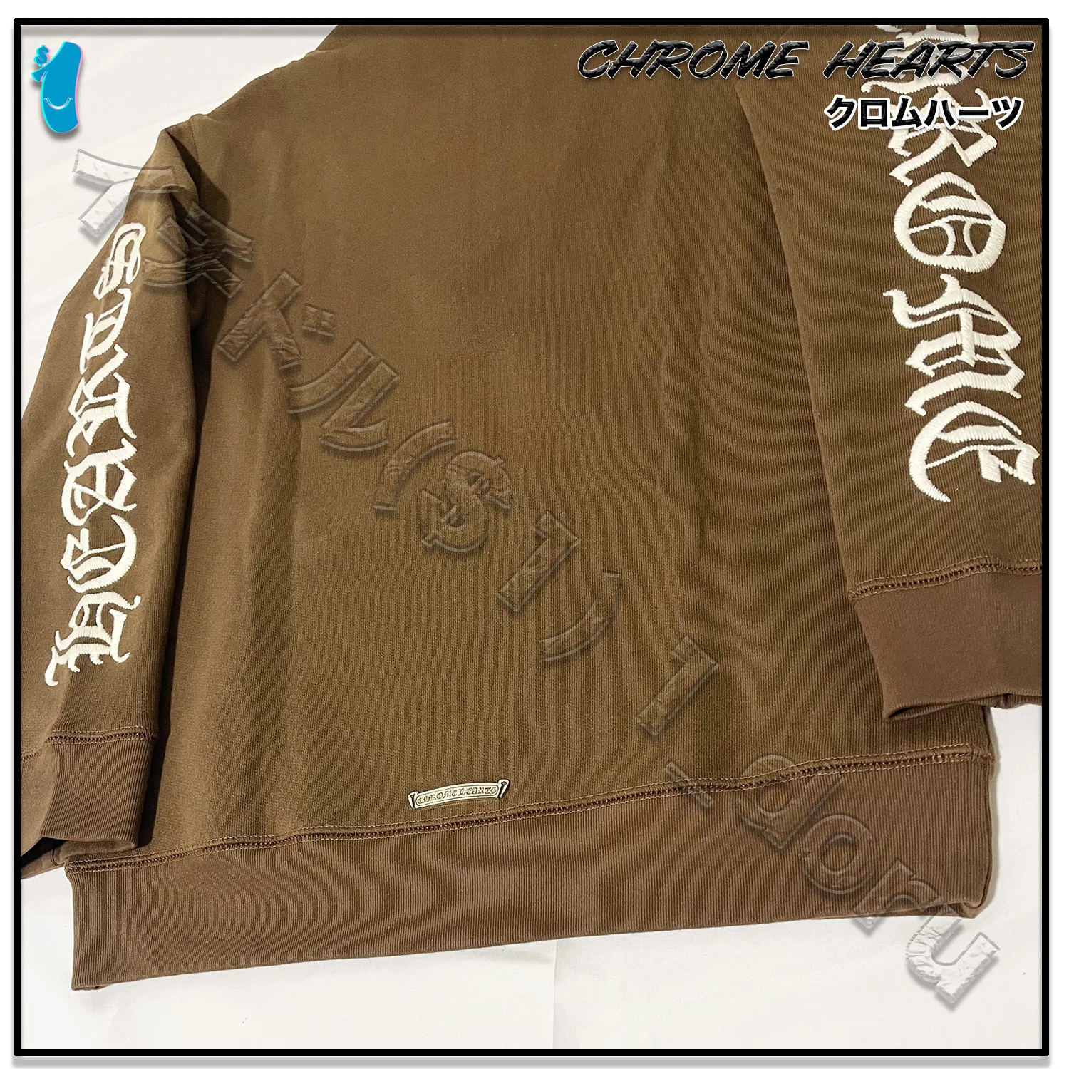 CHROME HEARTS  |Unisex Street Style Long Sleeves Logo Sweatshirts