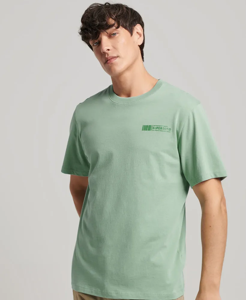 Code Stacked Logo T-Shirt | Granite Green