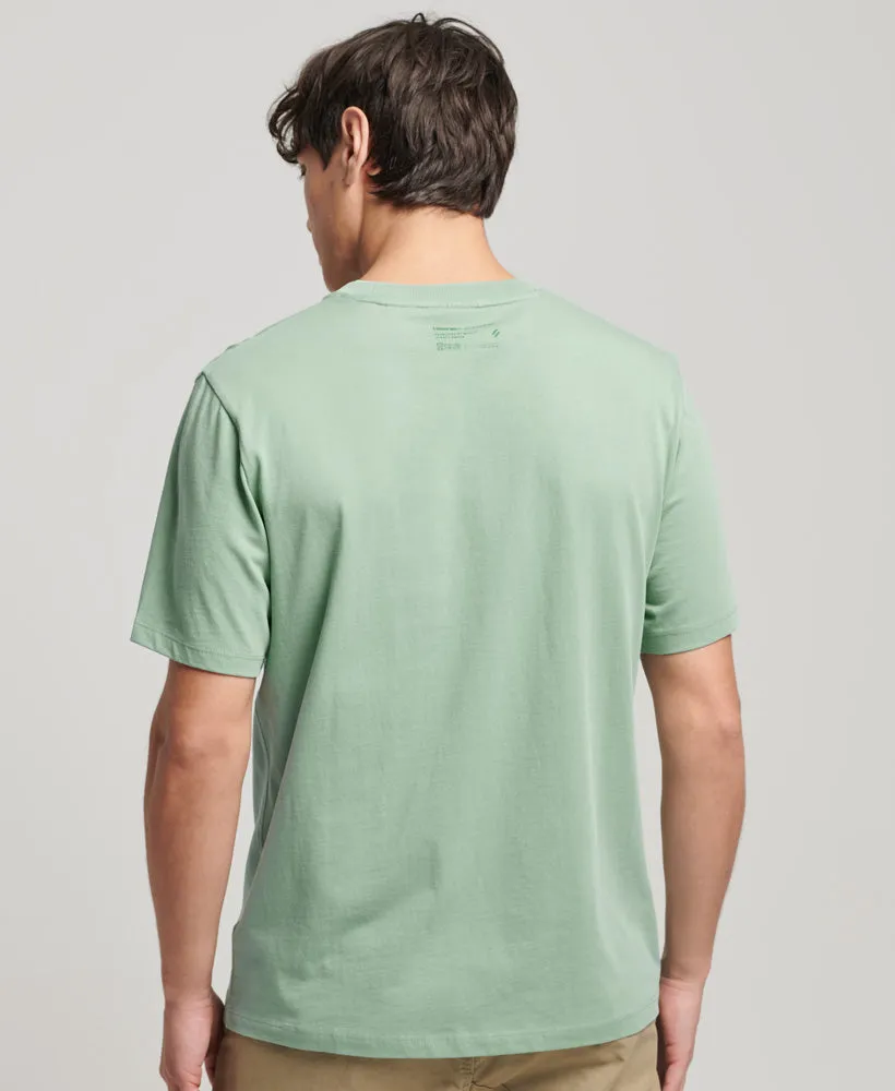 Code Stacked Logo T-Shirt | Granite Green