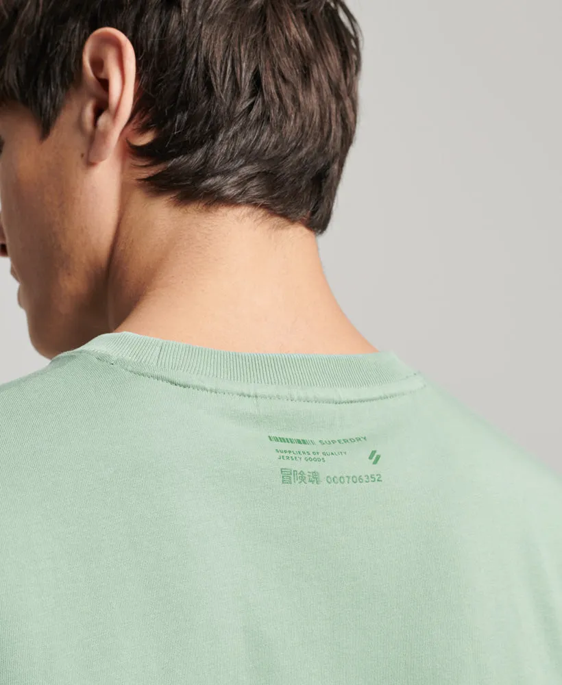 Code Stacked Logo T-Shirt | Granite Green