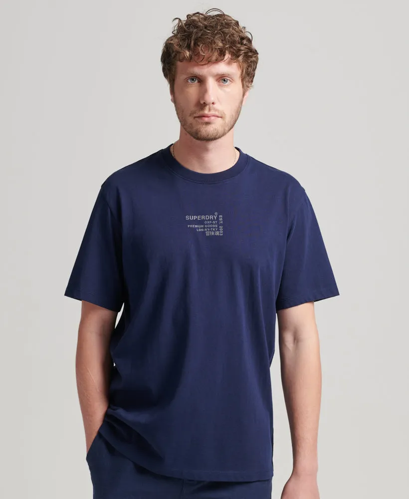 Code Stacked Logo T-Shirt | Rich Navy