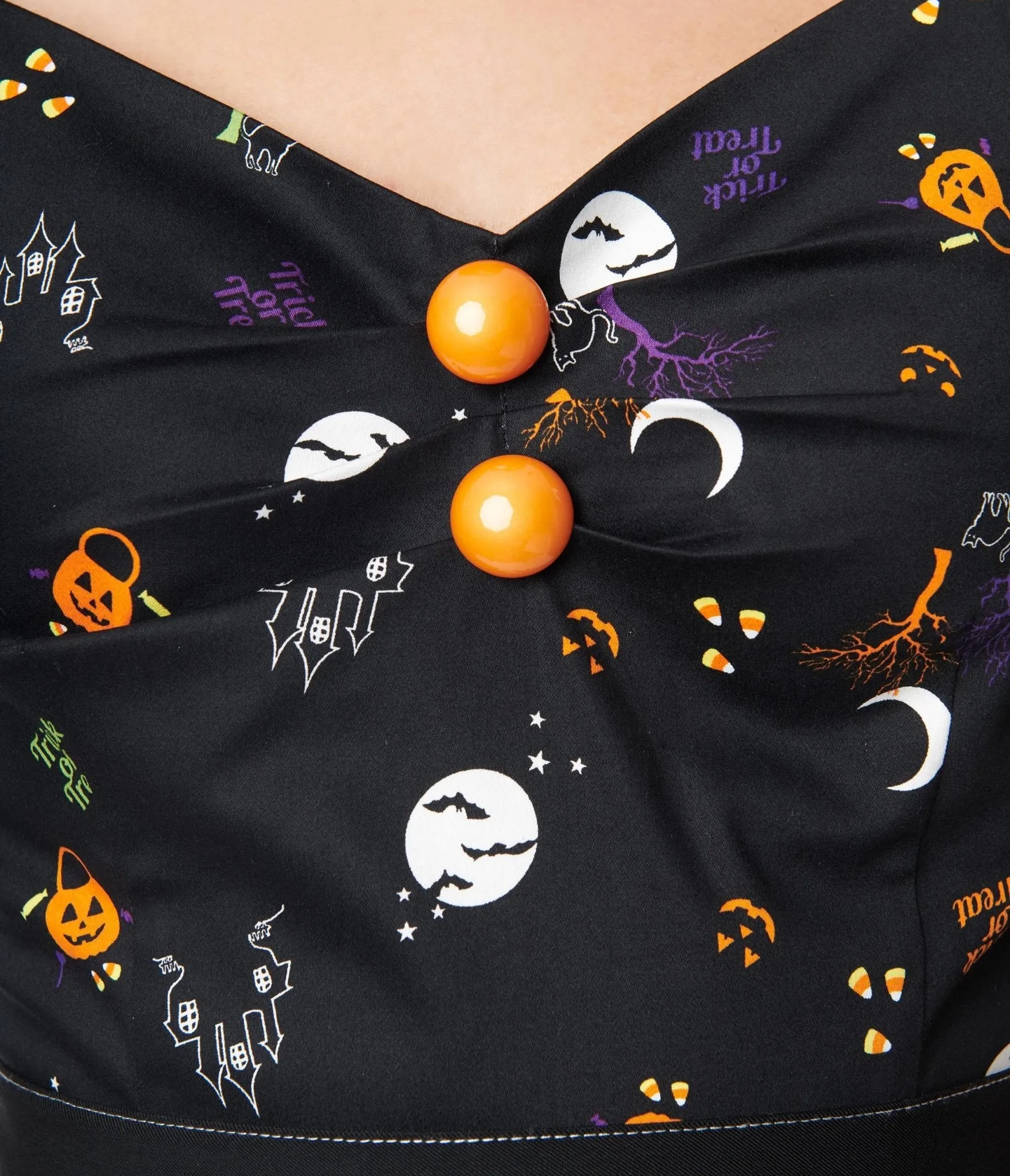 Collectif Black All Hallows Eve Dolores Top