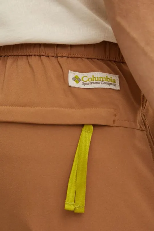 Columbia outdoor trousers Wallowa Softshell brown color 2090841