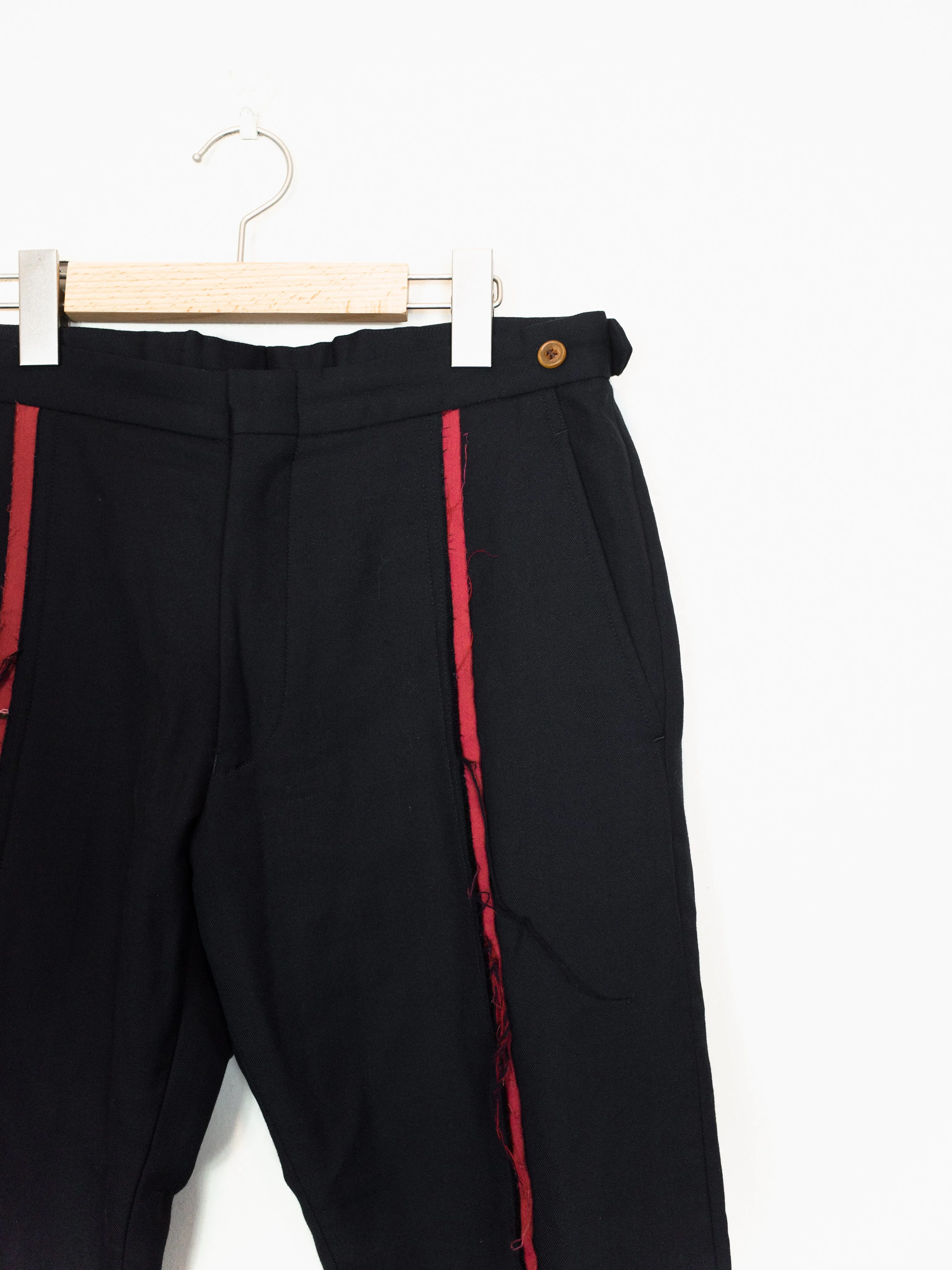 Comme des Garons Homme Plus AW02 Raw Front Stripe Trousers