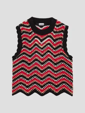 Cotton Crochet Vest