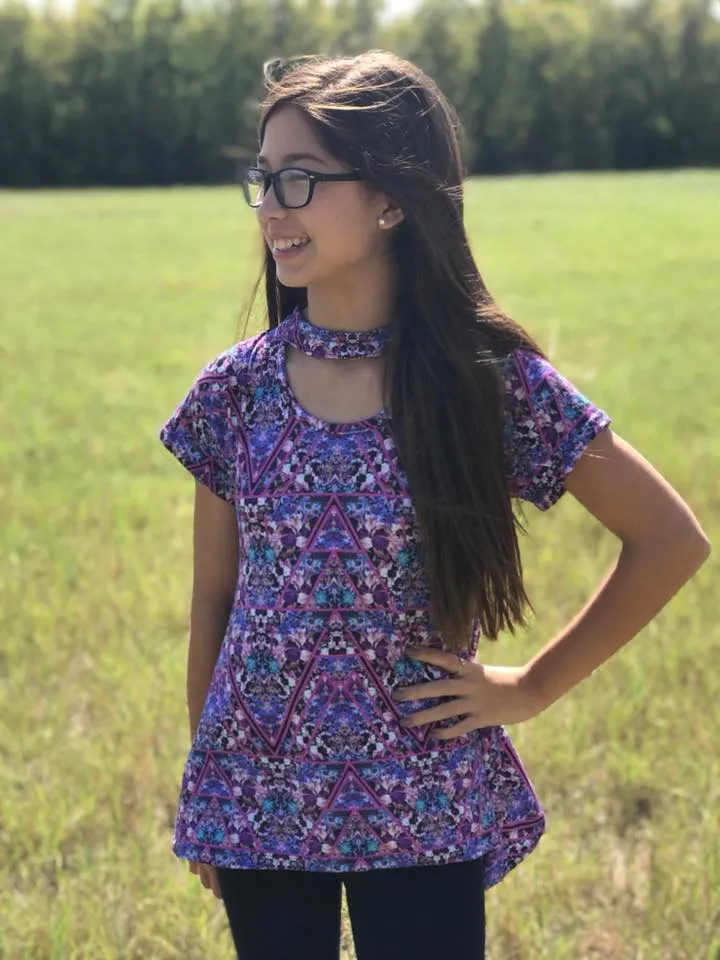 Cypress Choker PDF Pattern Girls 2T-14yrs