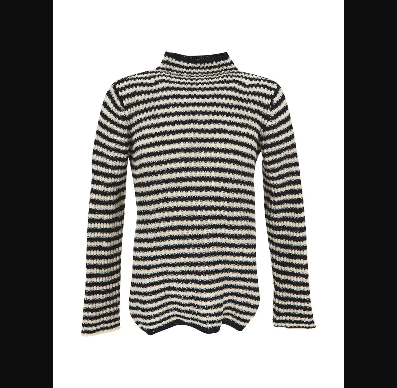 Dries Van Noten  |Stripes Wool Cashmere Long Sleeves Designers Sweaters