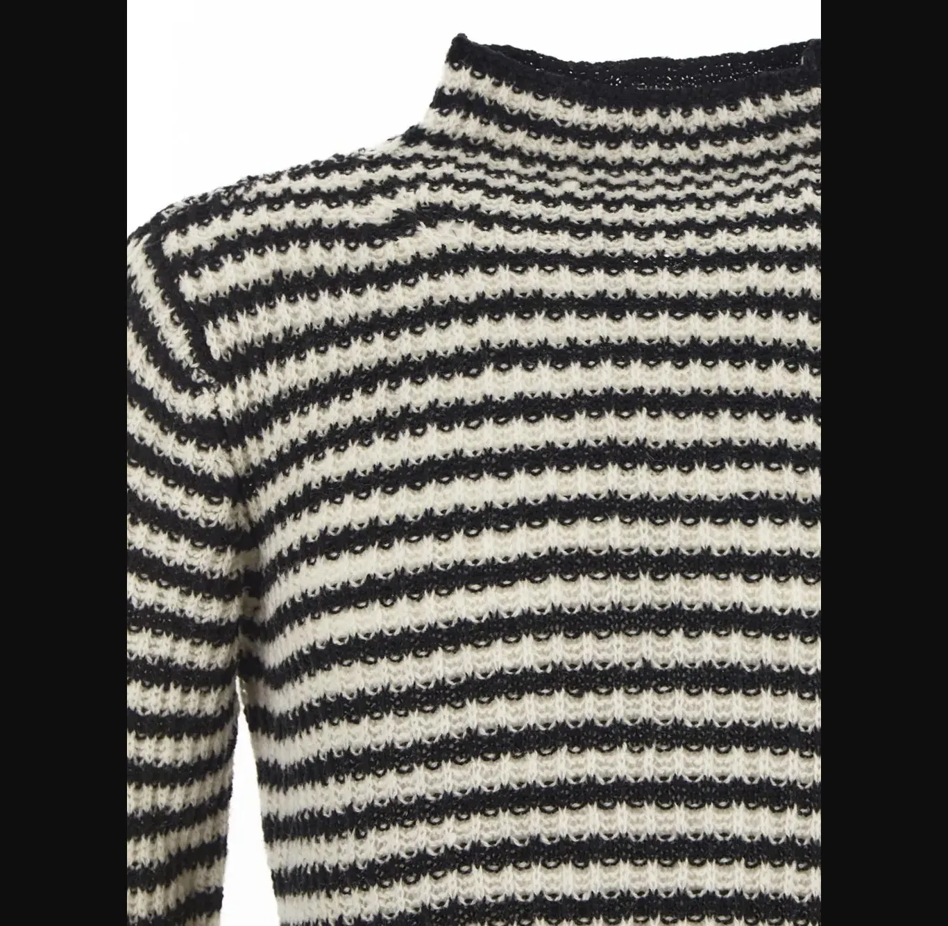 Dries Van Noten  |Stripes Wool Cashmere Long Sleeves Designers Sweaters