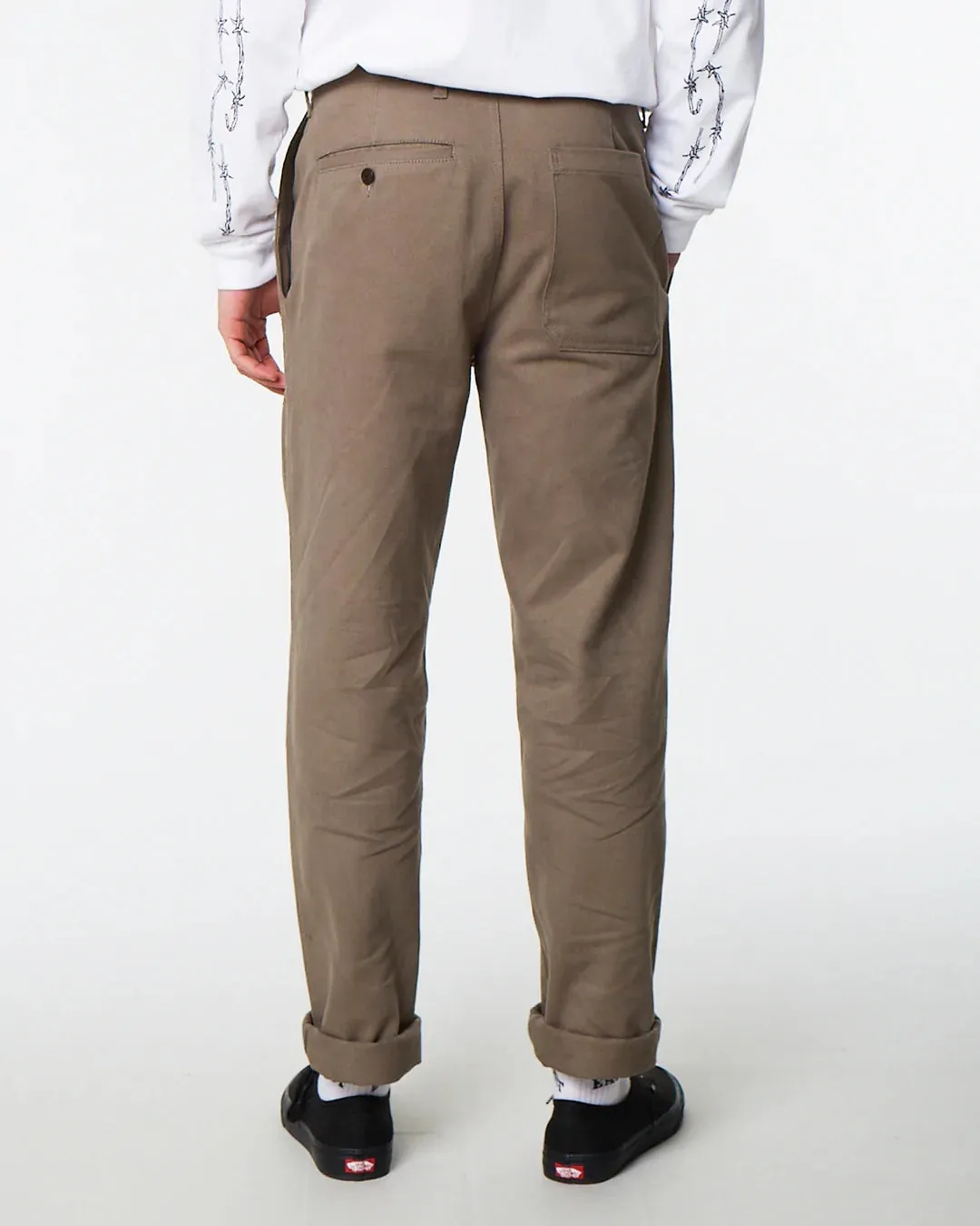 Eat Dust Clothing Keats Cotton Service Chino Lovat