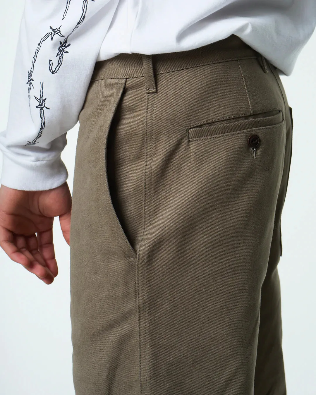 Eat Dust Clothing Keats Cotton Service Chino Lovat