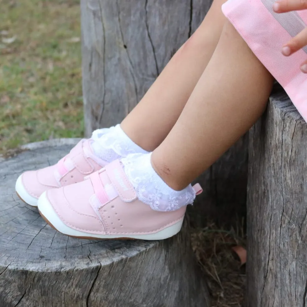 ELLIE pink baby and toddler girls sneakers