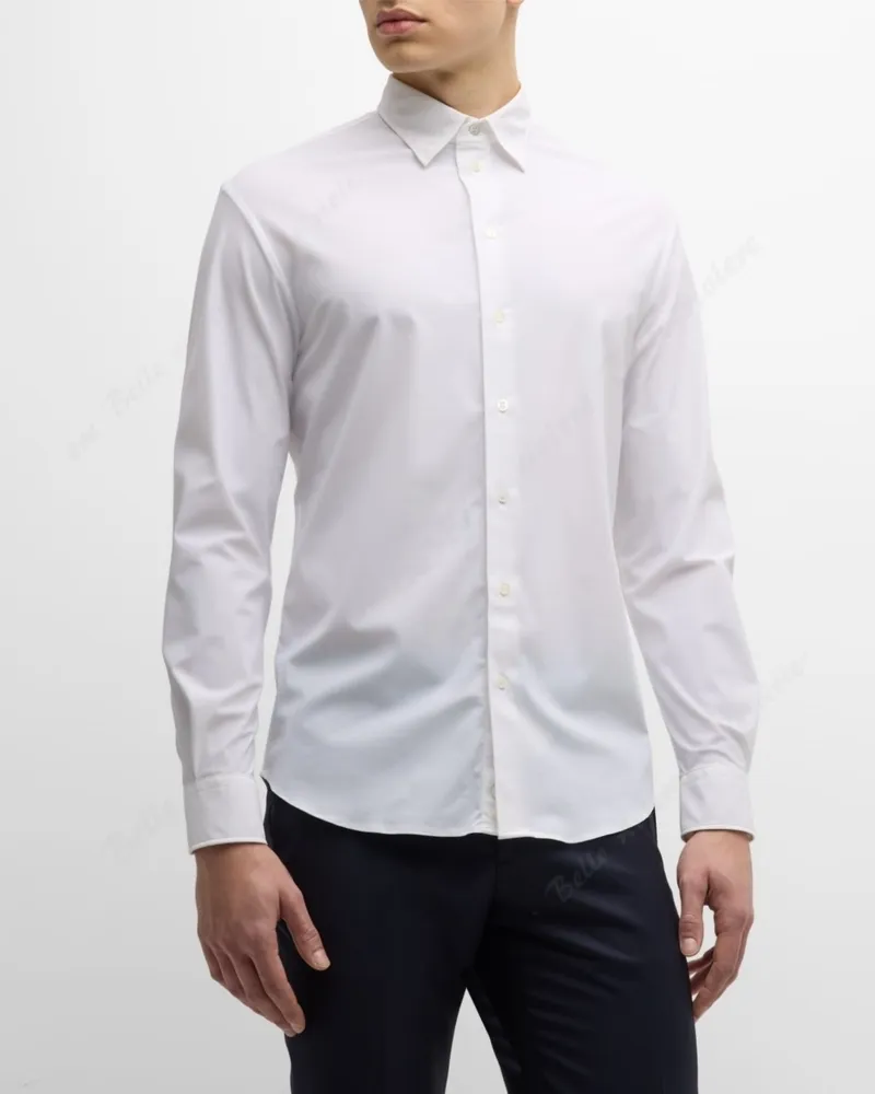 EMPORIO ARMANI  |Nylon Long Sleeves Plain Shirts