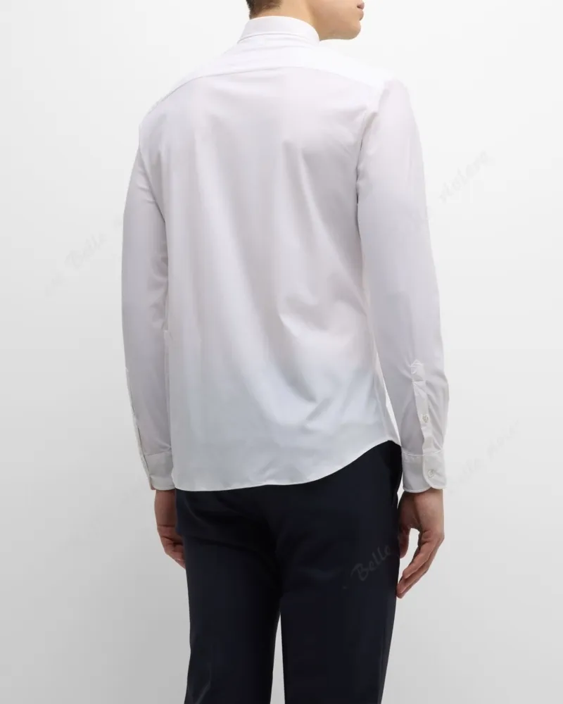 EMPORIO ARMANI  |Nylon Long Sleeves Plain Shirts