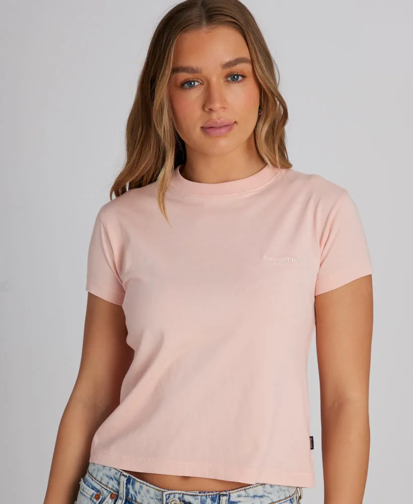 Essential Logo 90's T Shirt | Strawberry Cream Pink